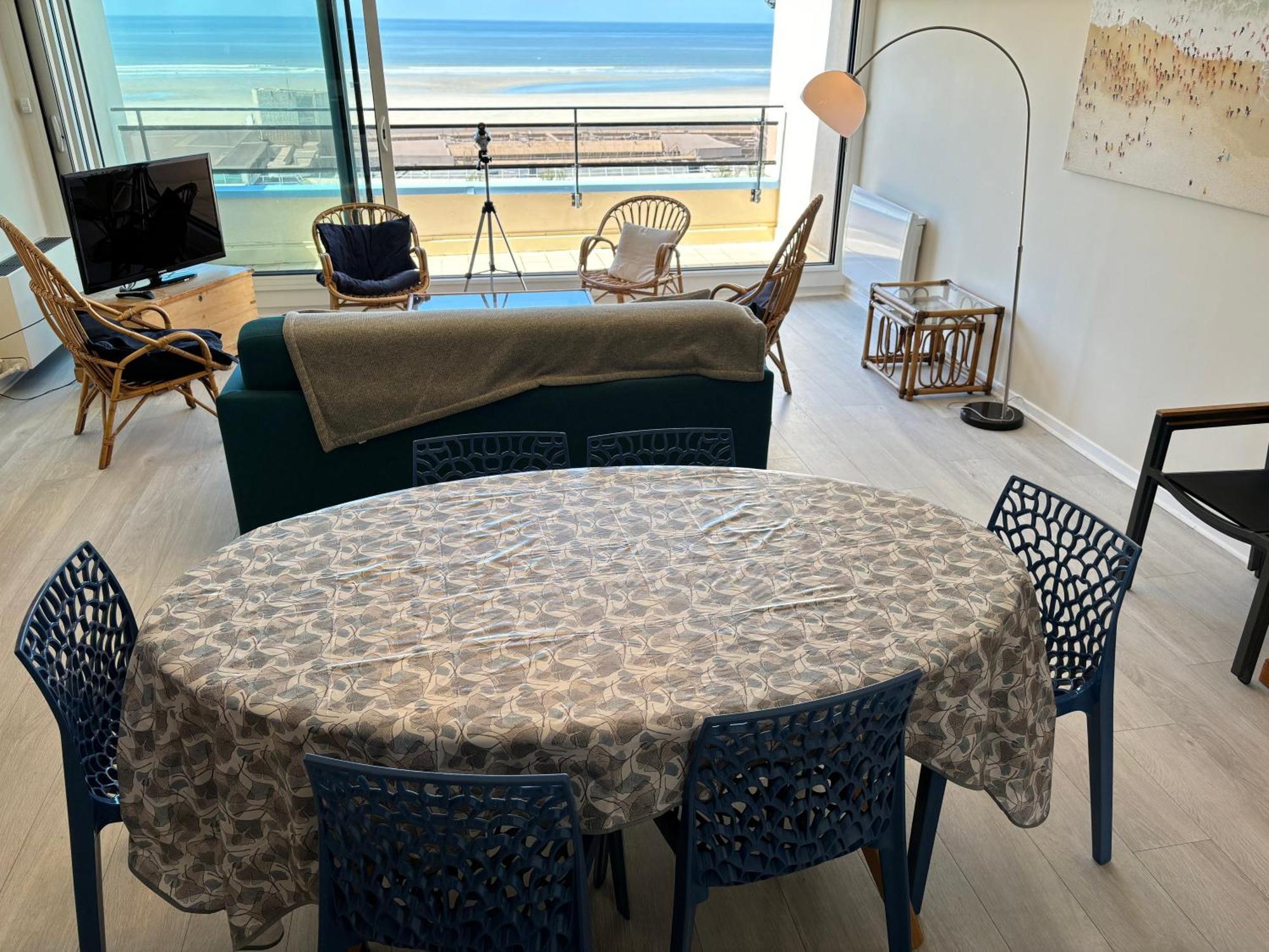 Appt Traversant Vu Mer Et Dunes Avec Garage Le Touquet Bagian luar foto