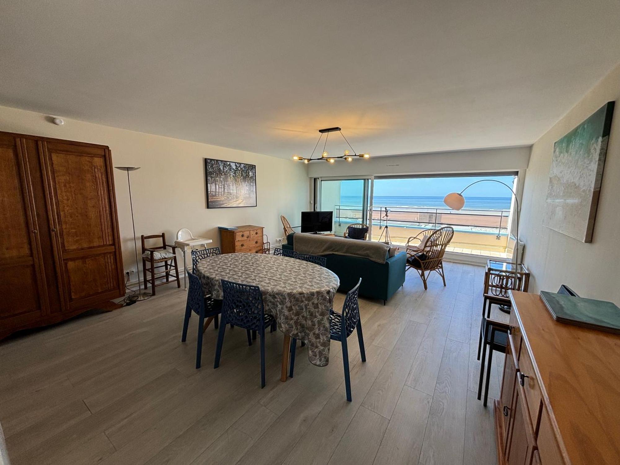 Appt Traversant Vu Mer Et Dunes Avec Garage Le Touquet Bagian luar foto